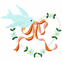 Flowers And Tree Embroidery Design 12